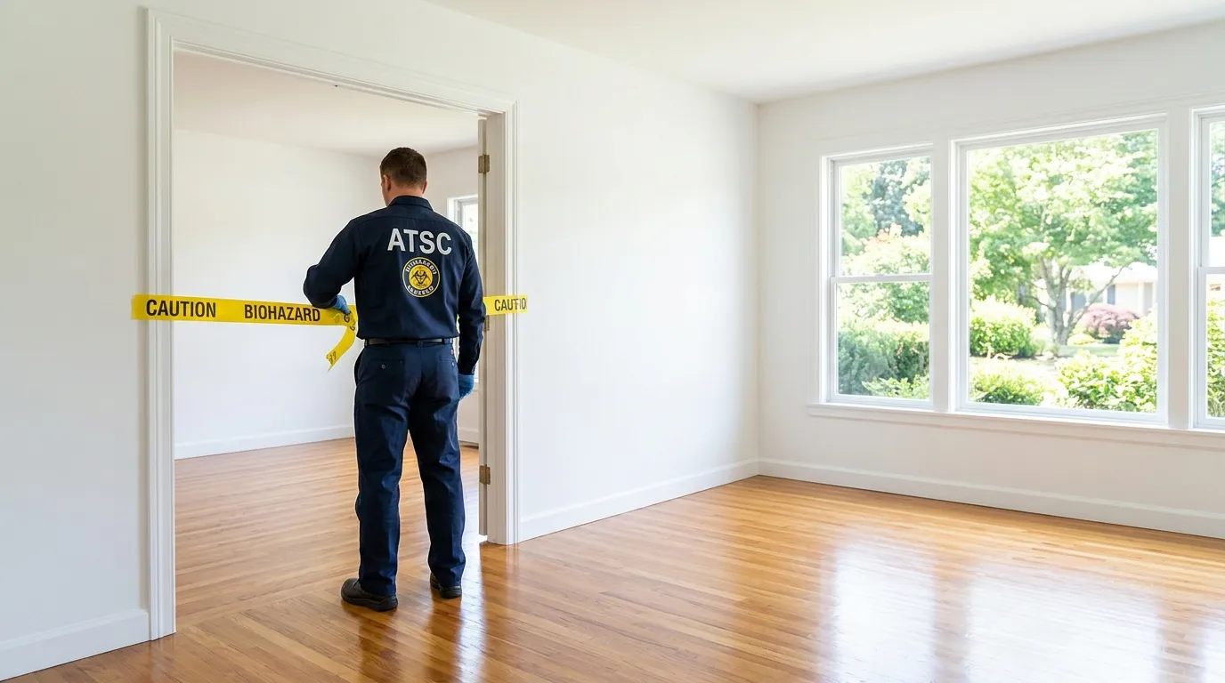 Certified biohazard cleanup crew performing Decomposition Cleanup in Goodlettsville